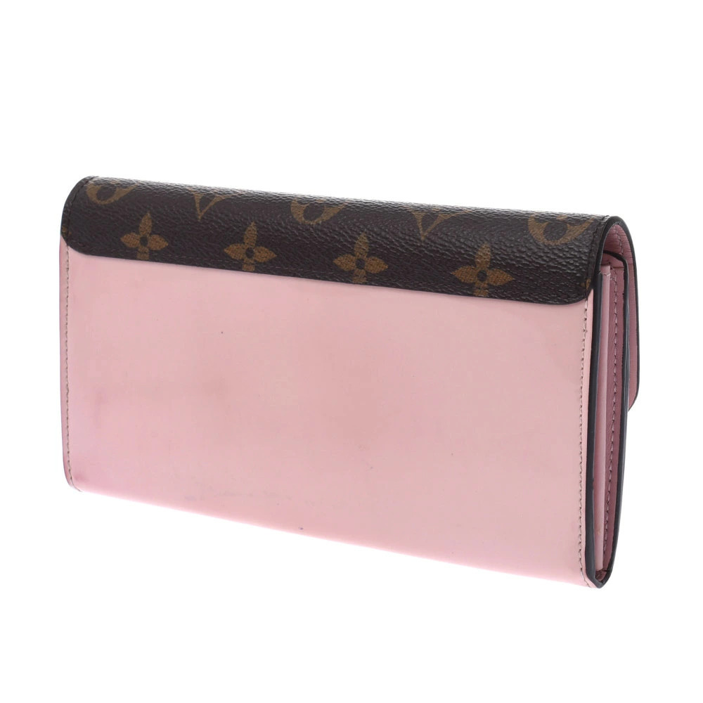 Louis Vuitton Monogram Cherrywood Portefeuille Pink Ballerine Patent Rose